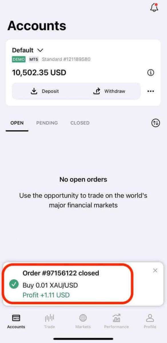 Conas Forex a Thaisceadh agus a Thrádáil ag Exness