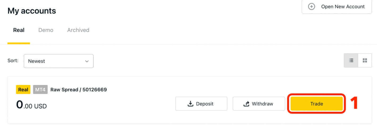 Hoe om aan te meld en Forex by Exness te begin verhandel