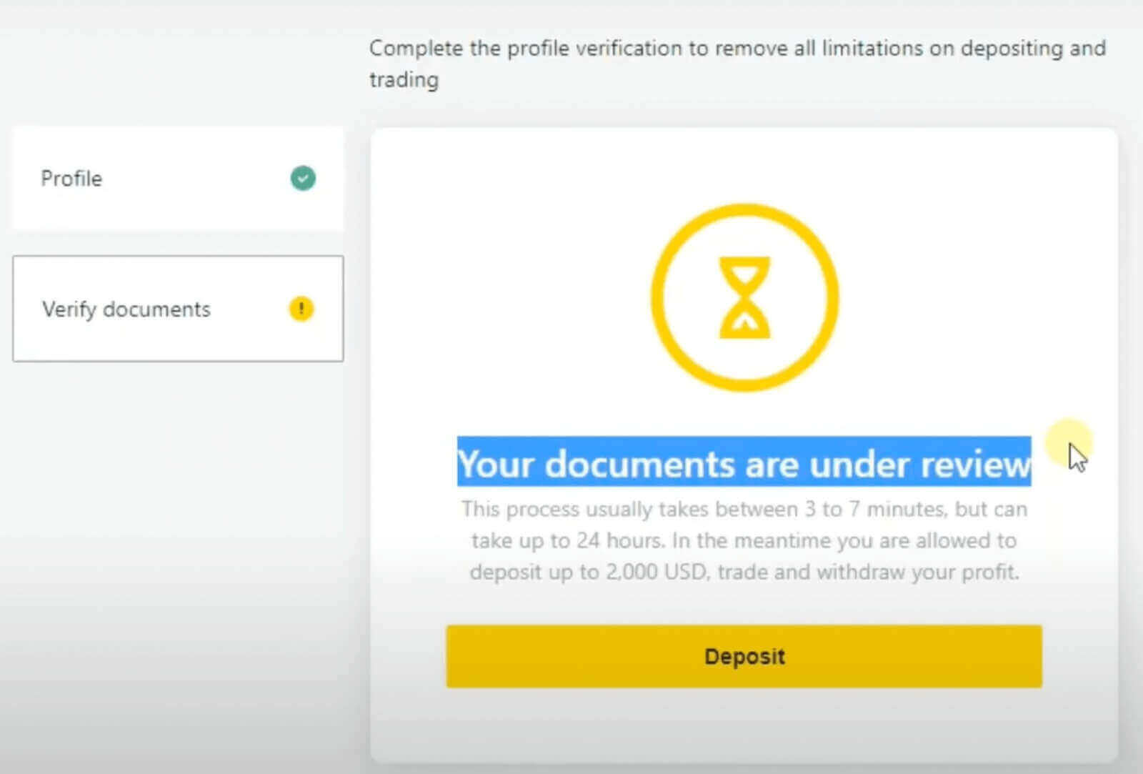 Como registrar e verificar conta no Exness